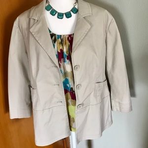 Willow Bay “Blazer” tan like new Size:18 Xlg